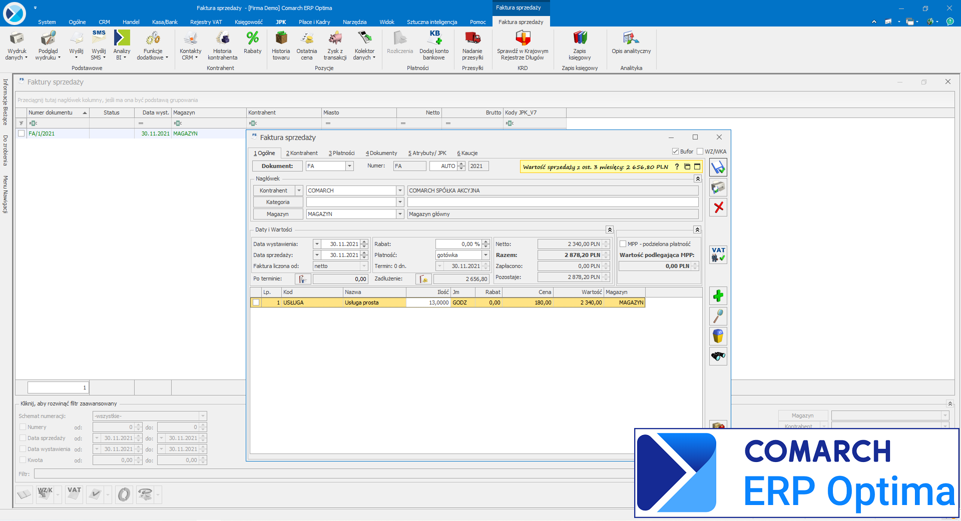 Comarch ERP OPTIMA